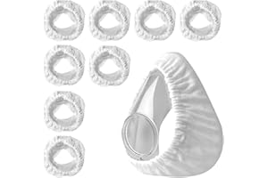 COWANIEE Universal CPAP Mask Liners Full-Face Compatible with the ResMe, Soft Cotton Fabric Sleep Apnea Mask Liners (Pack of 8)