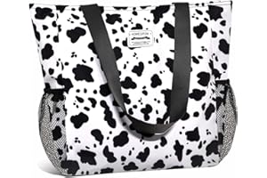 HOMESPON Große Wasserdichte Strandtasche mit Reißverschluss und Taschen für Damen