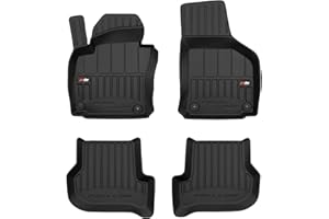 M MOTOS Alfombrillas de Goma para Seat Leon II 2005-2012 Mejore la Comodidad de Sus Viajes con la Alfombra Antideslizante Car 3D- Alfombrillas de Coche para Varias Estaciones