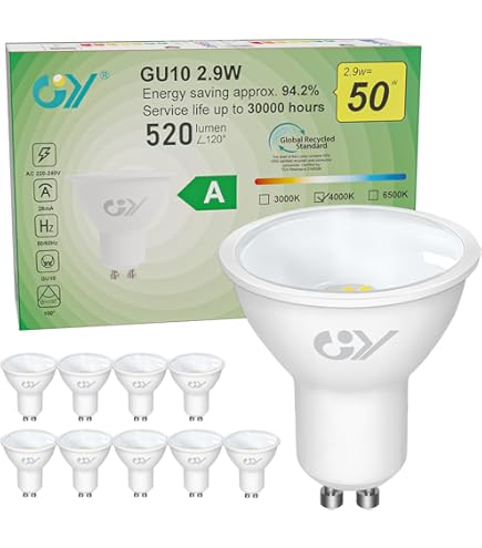 Pack x6 Lampadina Led Lampada E27 40W Luce Fredda 6000K, Campana Industriale | Leroy Merlin