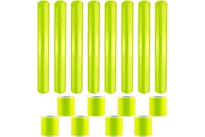 JRILUO Bandas Reflectantes 16 Piezas de Bandas Reflectantes para Correr, Pulseras Deportivas Reflectantes para Brazos y Tobillos, Banda Luminosa/Cintas Reflectantes para Deportes al Aire Libre/Ciclismo