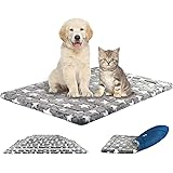 KROSER Cuscino per Cane da Interno Reversibile 76cm,Elegante Lettino per Cani in Schiuma ad Alta Densità,Tappetino Letto Lava