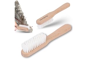 Cleangang Szczotka do czyszczenia sneakersów Boot Champ do delikatnego czyszczenia tekstyliów, skóry – wysokiej jakości szczotka do butów z syntetycznym włosiem – szczotka do czyszczenia sneakersów,