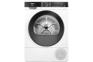 Siemens WQ33G2D41 iQ500, Wärmepumpentrockner 9 kg, schneller Trocknen mit speedPack, autoDry - schonende Trocknung, Halbe Beladung, Knitterschutz, Beladungsempfehlung, LED-Display, Weiß