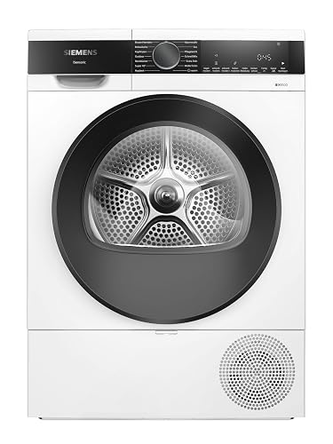 Siemens WQ33G2D41 iQ500, Heat Pump Dryer 9 kg, Quick Drying with SpeedPack, AutoDry - Gentle Drying, Half Load, Wrinkle Protection, Load Recommendation, LED Display, White