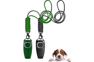 TODREMOU Gwizdek dla psa Rütter gwizdek dla psa o wysokiej częstotliwości kliker, zestaw clicker do treningu psa