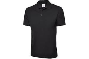 MAD INK Mens & Womens Classic Polo Shirt Short Sleeve Plain Tee Top Casual Work Sports