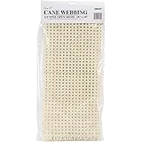 Commonwealth Basket Cane Webbing 1/2-Inch Fine Open Mesh 18-inch by 18-inch, Natural