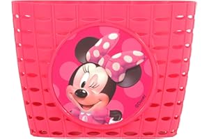 Kubbinga Disney Minnie, Cestino per Bicicletta Bambina, Rosa, Taglia Unica