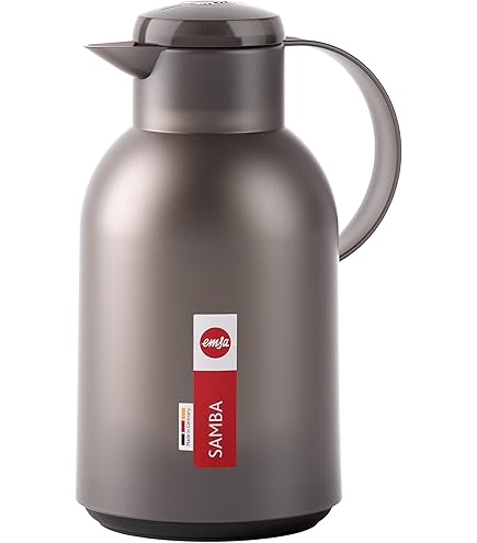 ROTPUNKT Thermoskan 828 Karla 1,8 l, hoogwaardig, duurzaam, BPA-vrij, vrij van schadelijke stoffen, robuuste thermoskan gespiegeld, glazen inzetstuk, glanzend bordeauxrood