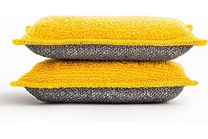 INGA - 2 X Esponjas Reutilizables Lavables - Altamente Efectivas, No Rayan - Fabricadas en Europa - Cambia a la Esponja Lavable Que Dura 1 Año