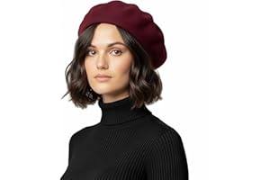 Basic Sense Wool Beret Hat for Women - Classic French Style