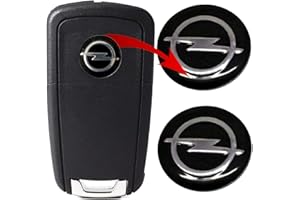 VS Logo Key Remote Control Emblem 14 mm Compatible Logo Black Metal Pack of 2