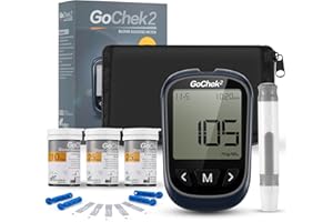 SEEYC Medidor de glucosa en sangre, kit medidor azucar con tiras de 50 tiras reactivas [actualización 2024] con advertencia de hipo y cetona, marcador de comidas, 500 memorias - mg/dL