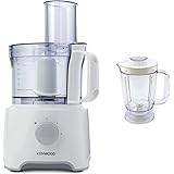 Kenwood Food Processor, 2.1 Litre Bowl, 1.2 Litre Blender, Emulsifying, Knife Blade, Reversible Slicing and Grating Discs, 80