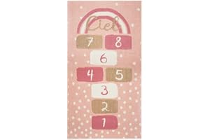 ATMOSPHERA CREATEUR D'INTERIEUR Atmosphera - Tapis Enfant Marelle - Rose 80x150 cm