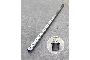 ENHEN Caniveau Exterieur Kit de Grille de Drainage de Tranchée en Métal Mince, Grille de Caniveau D'égout pour Arrêter Les Feuilles, Grille de Trottoir, Cour/ Clôture, Dérivateur de Gouttière pour L'eau de