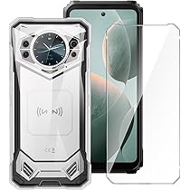 HGJTFANY Coque Pour Doogee S200 Plus (6.72") Avec Verre Trempé En Protecteur D'écran, Ultra Fin Clear Bumper Case Souple Silicone Anti-Chute Housse Etui Pour Doogee S200 Plus - Vortex D'encre