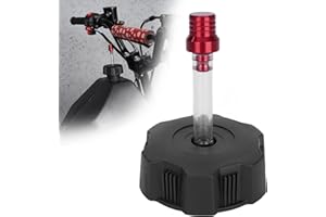 MTATCN Dirt Bike Thread Gas Tank Cap with Red Gas Cap Vent Tube for 50cc 70cc 90cc 110cc 125cc Coolster 3050C 3125R TaoTao 110B Kazuma Vitacci Sunl JCL Baja Yamoto Eagle RPS ICEbear Peace ATV Quad 4 Wheeler