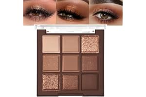 Lilbitty Nude Eyeshadow Palette, Rose Gold und Dark Bronze, Hochpigmentierte Cream Lidschatten, Langanhaltend und Natürlich für Braune Augen