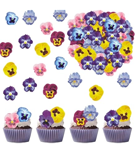 Japanese Sakura Hand Fan Silhouette Acrylic Cupcake Toppers – 12-Piece Set For Party Decor