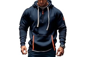 uxxnjfg Hoodie Herren Mit Reißverschluss Kapuzenpullover Warm Sweatjacke Mit Kapuze Casual Sport Oversized Jogging Jacke