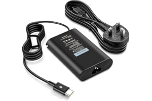 GVKRLXZ 65W USB-C Dell Laptop Charger for Dell Latitude 5430 7430 5420 5520 5410 5530 5330 5320 7320 7420 2-in-1 7520,Dell Chromebook 3100 2in1 5190 3380 Education 2YK0F Type C UK AC Power Adapter