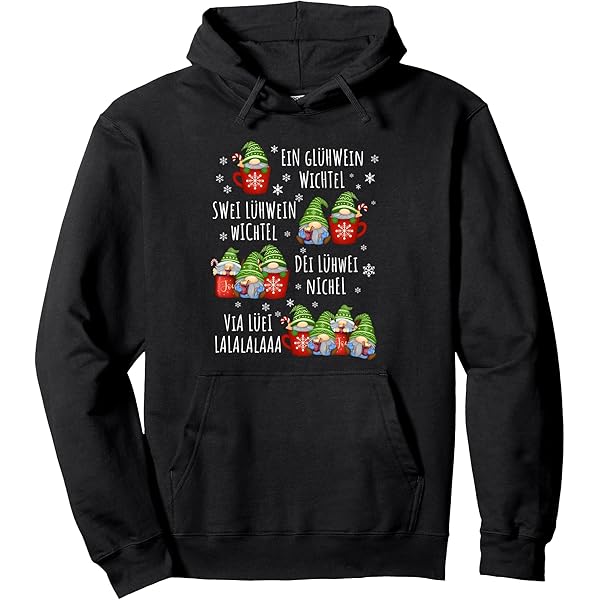 Weihnachtspullover Glühwein Wichtel - Lustiger Ugly Christmas Sweater Für Herren & Damen