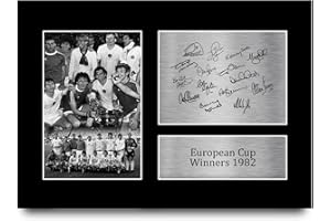 HWC Trading Aston Villa 1982 European Cup Winners Gifts Printed Signed Autograph Picture for Football Fans and Supporters - A4