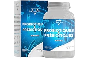 BALANCE NUTRITION Probiotique Ferments Lactiques - 240 Capsules | Probiotique Flore Intestinale | Spectre Complet de 18 Souches Bactériennes, Lactobacillus Gasseri, Enzymes Digestives, Inuline | 10 Milliards UFC