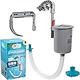 U.S. Pool Supply Premium Above Ground Pool Surface Skimmer, Wall Mount - Cleans Automatically, Attach to Inflatable Collars, Tubular & Metal Frame Pool Structures - Skim Debris Pool Maintenance