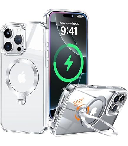 Custodia Miracase Per IPhone 15 Pro Max Con Supporto Magnetico Girevole 360° – Protezione Antiurto Militare, MagSafe, Anello In TPU Opaco - 3