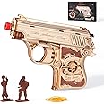 ROBOTIME 3D Wooden Puzzle Model Kits Kids DIY Toy with Elastic Bands for Adults to Build, Mechanical Construction Craft Kit Gifts for Men Teens LQ502