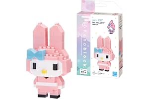KAWADA Nanoblock Sanrio My Melody Ninja Model | Nanoblock Building Blocks Puzzles For Adults And Kids | Plastic Model Kits With Mini Bricks Make Great Sanrio Gifts For Boys Girls And Adults Age 12+