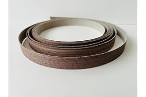 REAL WOOD VENEER EDGING 18MM WIDE Vale Veneers Pre Glued Iron on Walnut Wood Veneer Edging Tape 18mm Wide x 5metres.