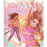 Depesche 12227 TOPModel Dance - 30 Sayfalık Boyama Kitabı, Model Motifleri ve Kıyafetleri Tasarlamak i&ccedil;in, &Ccedil;ıkartma Yapraklı 