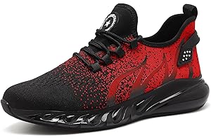 PJZHJI Arbeitsschuhe Herren Damen Leicht Sicherheitsschuhe Sportlich Stahlkappenschuhe rutschfest Atmungsaktiv Schutzschuhe