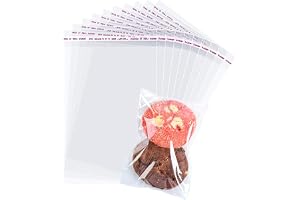 Rayconup 8 x 16 cm Cellofanpåsar, Återförslutningsbara Plastpåsar, Förpackningspåsar, Små Påsar Med Förslutning För Sötsaker