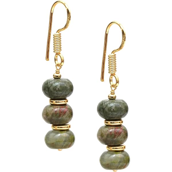 7 Chakra Stone Dangle Earrings - Natural Crystal Healing Energy Jewelry For Women, 2.4 Inches - View #3