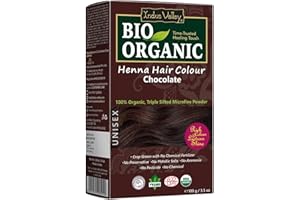 Henna Hair Dye Colour Chocolate 100% Pure Organic Chemical Free Herbal Powder 100g (1 Pack) by Indus Valley