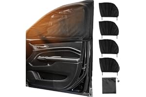 UIRHEURD Pare Soleil Voiture BéBé,4pcs Accessoires Auto Pare Soleil Voiture Arriere Chaussette Pare Soleil Cache Soleil pour FenêTre Voiture ProtéGez Enfant & Animaux Bloquer Les Rayons UV Facile à Installer