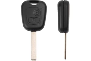 Betterher Lot de 1 Coque de Clé,Clé de Rechange télécommande pour Peugeot 103 106 107 206 207 208 306 307 308 406 407 508 806 1007 Citroën C1 C2 C3 C4 C5 Xsara Picasso Saxo Berlingo Toyota Aygo