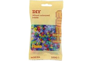 DAN Import Hama Sacchetto di Perline | Circa 1000 Perline Midi Fuse | Decorazione a Mosaico Arti e Mestieri per Bambini creativi dai 5 Anni in su | Mix 53