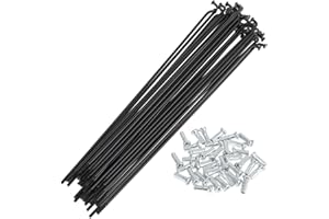 TUCKBOLD 36 Set 14G Bicycle Spokes 165mm Bike Wheel Spokes Carbon Steel Black