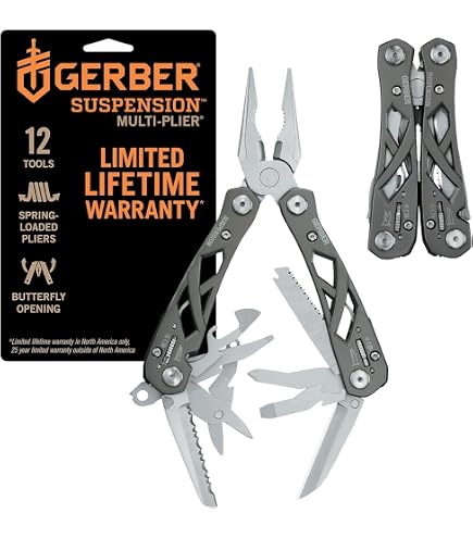 Pinza Multiuso Gerber Truss - 17 Funzioni, Fodero In Nylon, Lunghezza 16,5 Cm, Peso 248 G, Made In USA, Per Lavoro E Campeggio
