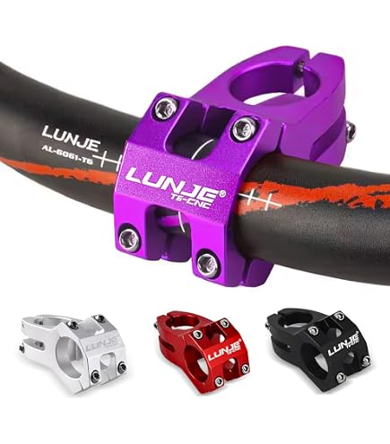 ZiStarlilife Potence de vélo réglable de 0 à 90 degrés 6061 pour fourche avant 28,6 mm VTT vélo de route guidon 25,4 mm 31,8 mm (28,6 x 31,8 x 90
