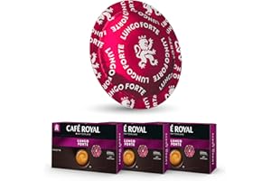 CAFE ROYAL SWITZERLAND PROFESSIONAL Café en Dosettes - Café Royal Pro | 3 x 50 - Compatibles avec les Machines à café Nespresso®* Professional - Saveur Lungo Forte