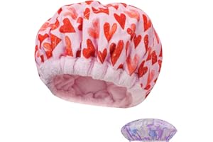 Locisne Gorro térmico bricolaje con acondicionamiento profundo térmico linaza,gorro acondicionador cabello para microondas Terapia calor vaporizar cabello,herramientas peinado para gorro spa,rosa