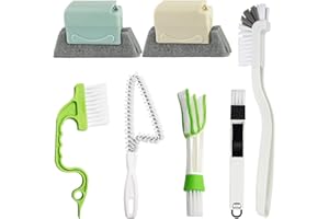 QeeHeng Haushalt Reinigungsbürsten, 7 PCS Hand-Groove Gap Reinigungswerkzeuge, Fenster Blind Duster Bürste, Fenster oder Schiebetür Track Reinigungsbürste und Tastatur, Klimaanlage, Auto Lüftungen