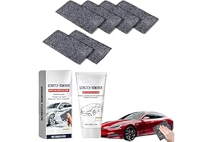 SATHYCHANPY Nano Sparkle Cloth pour les éGratignures de Voiture,Nano Cloth Car Scratch Remover Set, Crème de Réparation de Rayures de Voiture, Dissolvant de Rayures pour Diverses Surfaces Automobiles